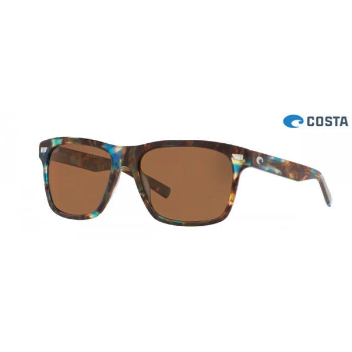 Costa Aransas Shiny Ocean Tortoise frame Copper lens