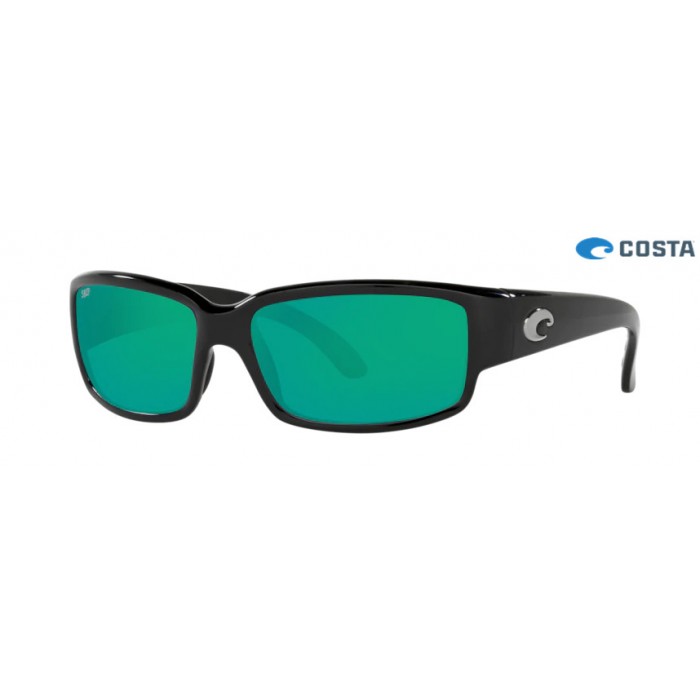 Costa Caballito Shiny Black frame Green lens