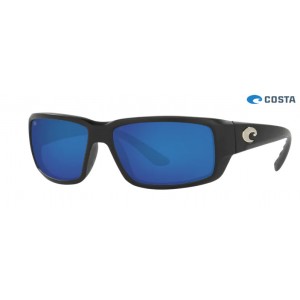 Costa Fantail Matte Black frame Blue lens