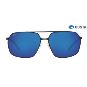 Costa Pilothouse Matte Black frame Blue lens