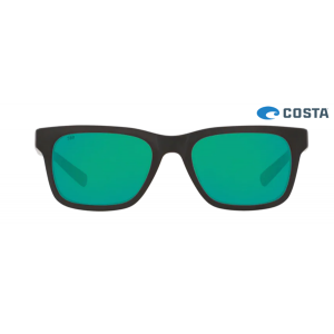 Costa Tybee Matte Black frame Green lens