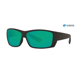 Costa Cat Cay Shiny Blackout frame Green lens