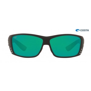 Costa Cat Cay Shiny Blackout frame Green lens