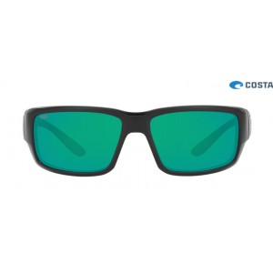 Costa Fantail Matte Black frame Green lens