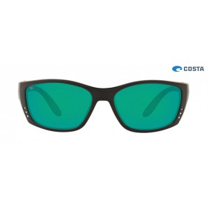 Costa Fisch Matte Black frame Green lens