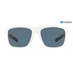 Costa Freedom Series Broadbill Matte Usa White frame Grey lens