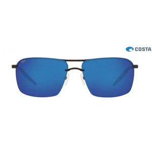 Costa Skimmer Matte Black frame Blue lens