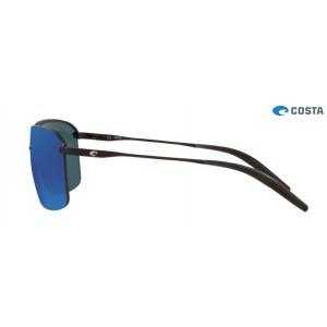 Costa Skimmer Matte Black frame Blue lens