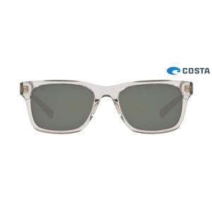 Costa Tybee Shiny Light Gray Crystal frame Gray lens