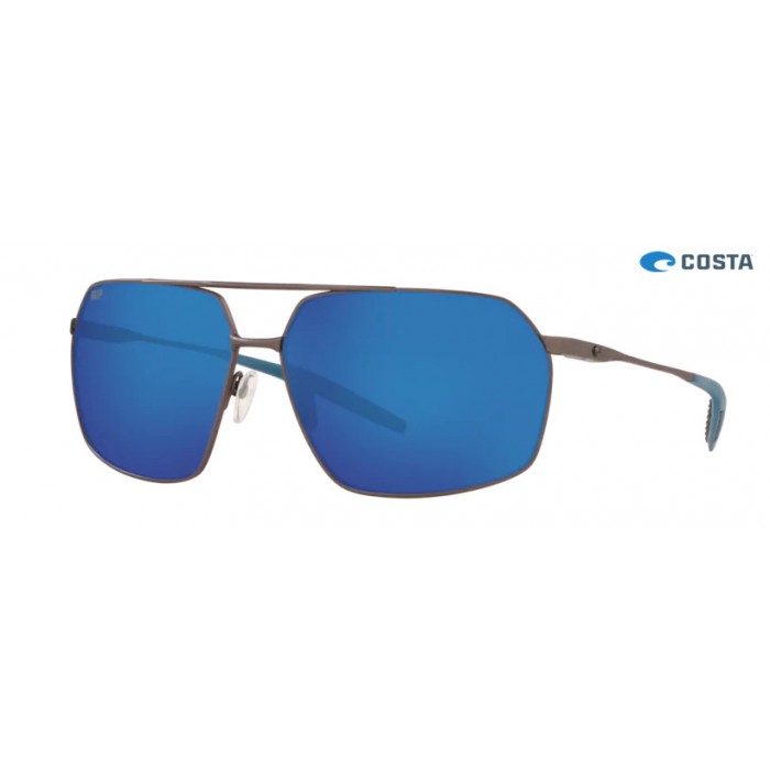 Costa Pilothouse Matte Dark Gunmetal frame Blue lens