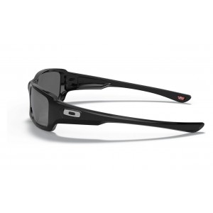 Oakley Fives Squared Polished Black Frame Black Iridium Polarized Lens