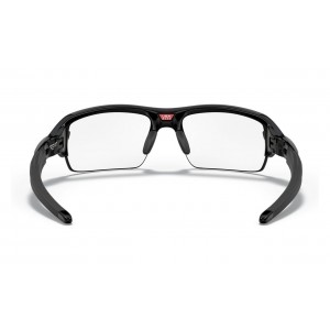 Oakley Flak Xs Youth Fit Polished Black Frame Clear Lens