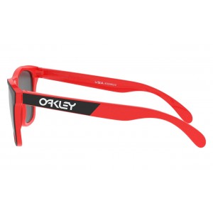 Oakley Frogskins 50-50 Collection Bright Red Black Frame Prizm Black Lens