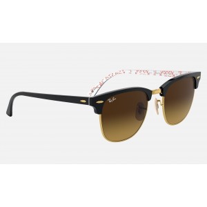 Ray Ban Clubmaster Collection RB3016 Gradient And Black Frame Brown Gradient Lens