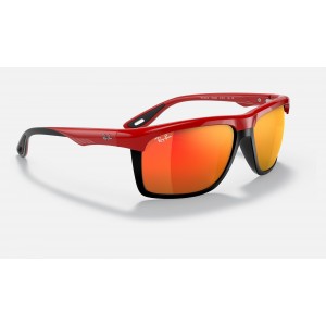 Ray Ban Scuderia Ferrari Collection RB4363 Red Mirror Red