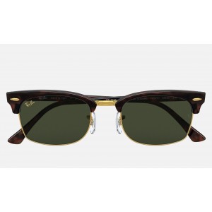 Ray Ban Clubmaster Square Legend RB3916 Classic G-15 And Mock Tortoise Frame Green Classic G-15 Lens