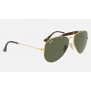 Ray Ban Outdoorsman Havana Collection RB3029 Green Classic G-15 Gold