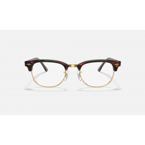 Ray Ban Clubmaster Optics RB5154 Demo Lens And Mock Tortoise Frame Clear Lens