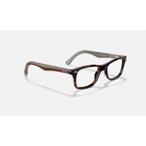 Ray Ban The Timeless RB5228 Demo Lens And Tortoise Brown Frame Clear Lens