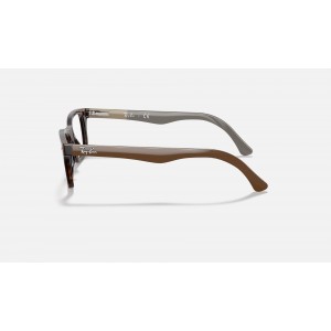 Ray Ban The Timeless RB5228 Demo Lens And Tortoise Brown Frame Clear Lens