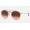 Ray Ban Round Double Bridge RB3647 Gradient And Pink Frame Brown Gradient Lens