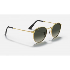 Ray Ban Round Metal Collection RB3447 Grey Gradient Gold