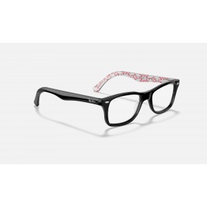 Ray Ban The Timeless RB5228 Demo Lens And Black Pattern Frame Clear Lens