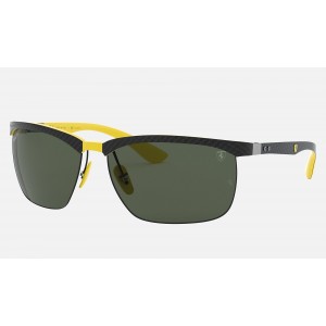 Ray Ban Scuderia Ferrari Collection RB8324 Green Classic G-15 Black With Yellow