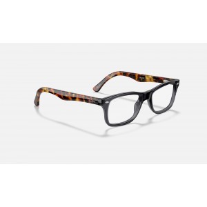 Ray Ban The Timeless RB5228 Demo Lens And Grey Tortoise Frame Clear Lens