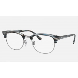 Ray Ban Clubmaster Optics RB5154 Demo Lens And Blue Frame Clear Lens