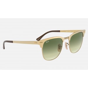 Ray Ban Clubmaster Metal Collection RB3716 Gradient And Gold Frame Green Gradient Lens