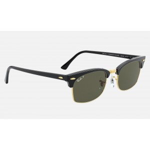 Ray Ban Clubmaster Square RB3916 Polarized Classic G-15 And Shiny Black Frame Green Classic G-15 Lens