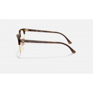 Ray Ban Clubmaster Optics RB5154 Demo Lens And Light Tortoise Frame Clear Lens