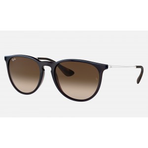 Ray Ban Erika Classic Low Bridge Fit RB4171 Gradient And Brown Frame Brown Gradient Lens