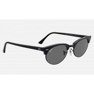 Ray Ban Clubmaster Oval RB3946 Classic And Wrinkled Black Frame Dark Grey Classic Lens