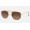 Ray Ban Round Marshal Ii RB3648 Gradient And Gold Frame Brown Gradient Lens