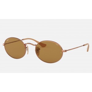 Ray Ban Oval Washed Evolve RB3547 Brown Photochromic Evolve Copper