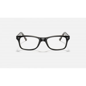 Ray Ban The Timeless RB5228 Demo Lens And Black Black Pattern Frame Clear Lens