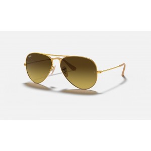 Ray Ban Aviator Gradient RB3025 Brown Gradient Gold