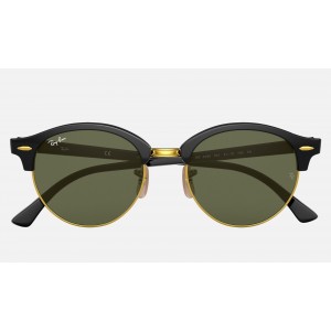 Ray Ban Clubmaster Clubround Classic RB4246 Classic G-15 And Black Frame Green Classic G-15 Lens