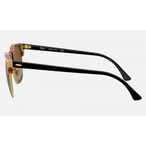 Ray Ban Clubmaster Fleck RB3016 Classic B-15 And Tortoise Frame Brown Classic B-15 Lens