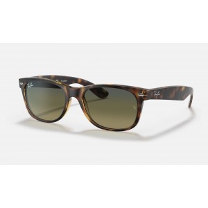 Ray Ban New Wayfarer Classic RB2132 Polarized Gradient And Tortoise Frame Blue-Green Gradient Lens