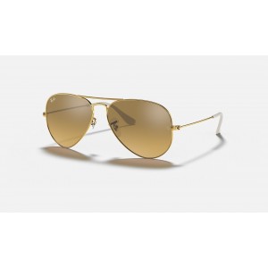 Ray Ban Aviator Gradient RB3025 Brown-Silver Mirror Gold