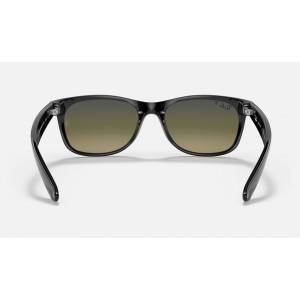 Ray Ban New Wayfarer Collection RB2132 Polarized Gradient And Black Frame Blue-Green Gradient Lens