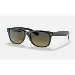 Ray Ban New Wayfarer Collection RB2132 Polarized Gradient And Black Frame Blue-Green Gradient Lens