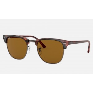 Ray Ban Clubmaster Classic RB3016 Classic B-15 And Black Frame Brown Classic B-15 Lens