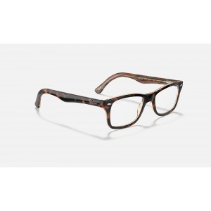 Ray Ban The Timeless RB5228 Demo Lens And Tortoise Black Pattern Frame Clear Lens