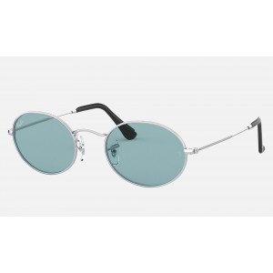 Ray Ban Round Oval Collection RB3547 Legend And Silver Frame Blue Legend Lens