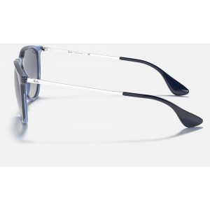 Ray Ban Erika Color Mix RB4171 Gradient And Shiny Transparent Blue Frame Blue Gradient Lens