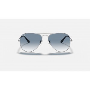 Ray Ban Aviator Gradient RB3025 Blue-Gray Gradient Silver